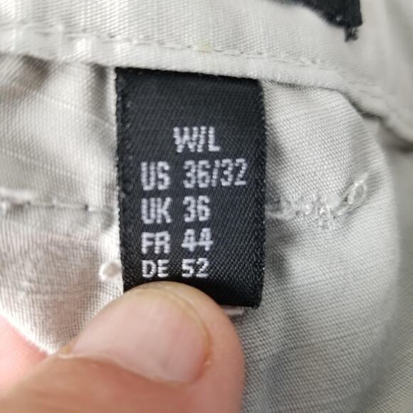 Tru-Spec Cargo Pants Mens 36x32 Gray Ripstop Tactical Workwear Pockets Utility - Picture 15 of 16